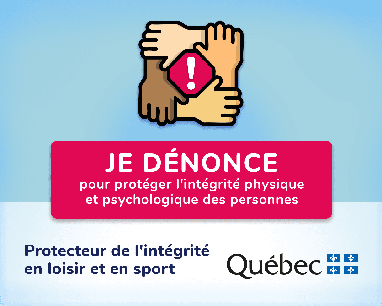 COMMUNIQUÉ : Nouvelle politique d'intégrité - Entrée en fonction du Protecteur de l’intégrité en loisir et en sport (PILS)